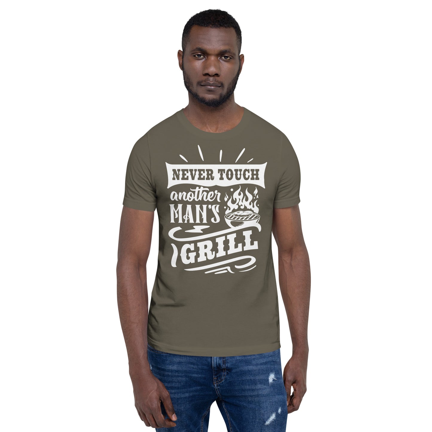 Never Touch Another Man's Grill Funny BBQ Shirt Unisex t-shirt