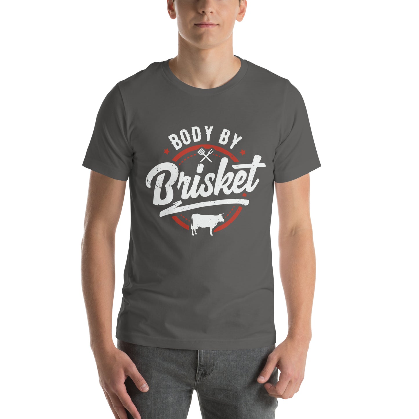 Body by Brisket Funny BBQ T-Shirt – Grill Master Tee for Barbecue Lovers