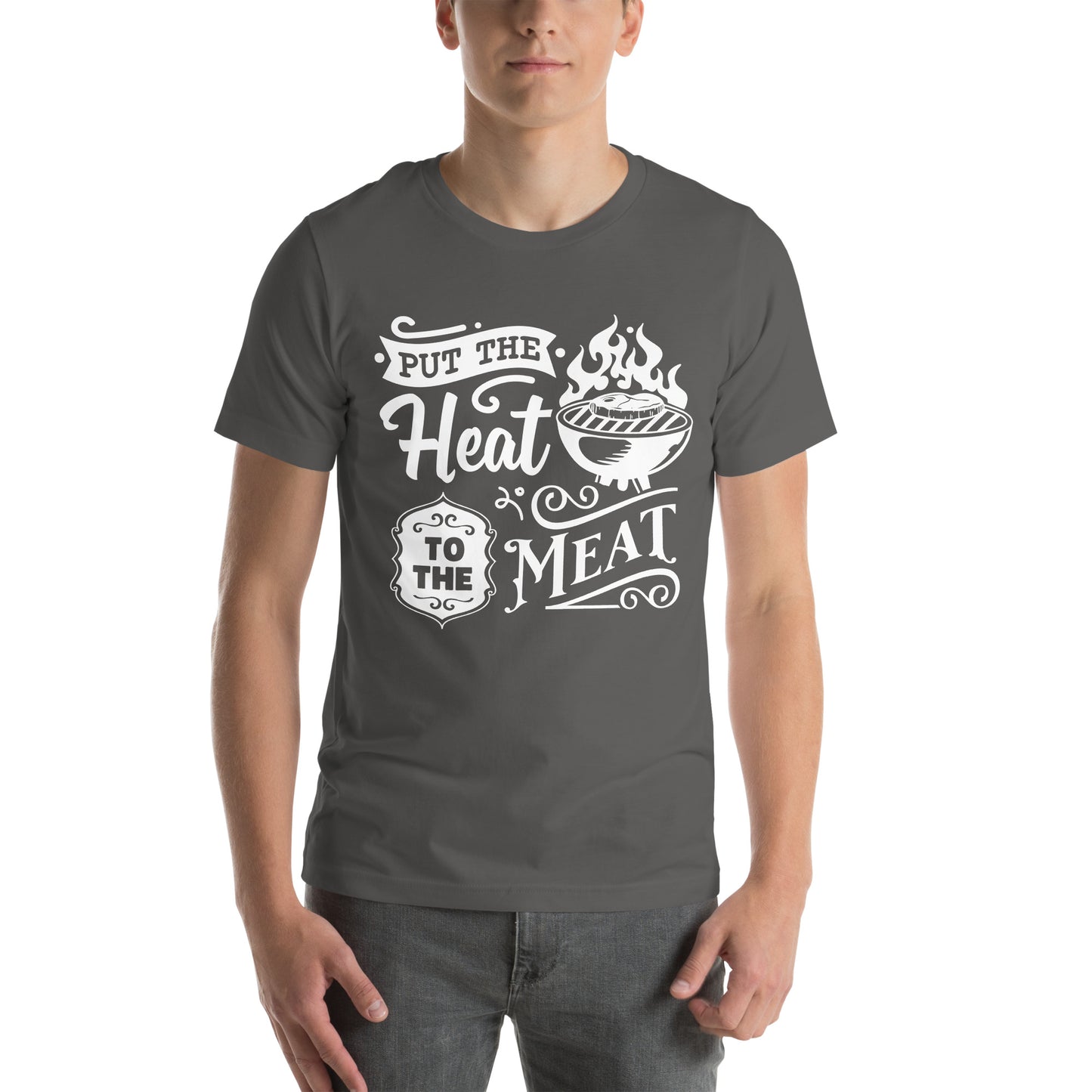 Put the Heat to the Meat – Funny BBQ T-Shirt for Grill Masters & Pitmasters