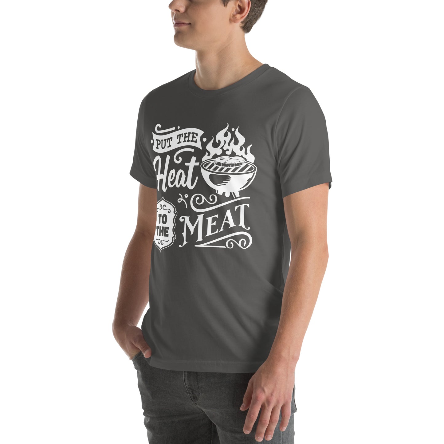 Put the Heat to the Meat – Funny BBQ T-Shirt for Grill Masters & Pitmasters