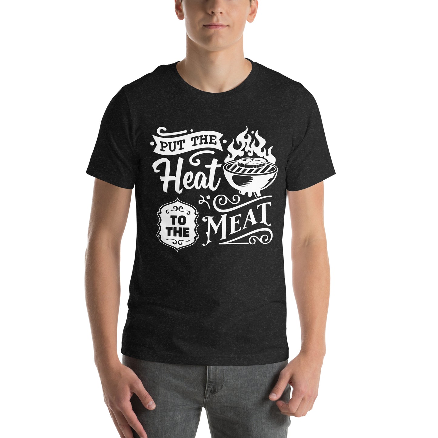 Put the Heat to the Meat – Funny BBQ T-Shirt for Grill Masters & Pitmasters