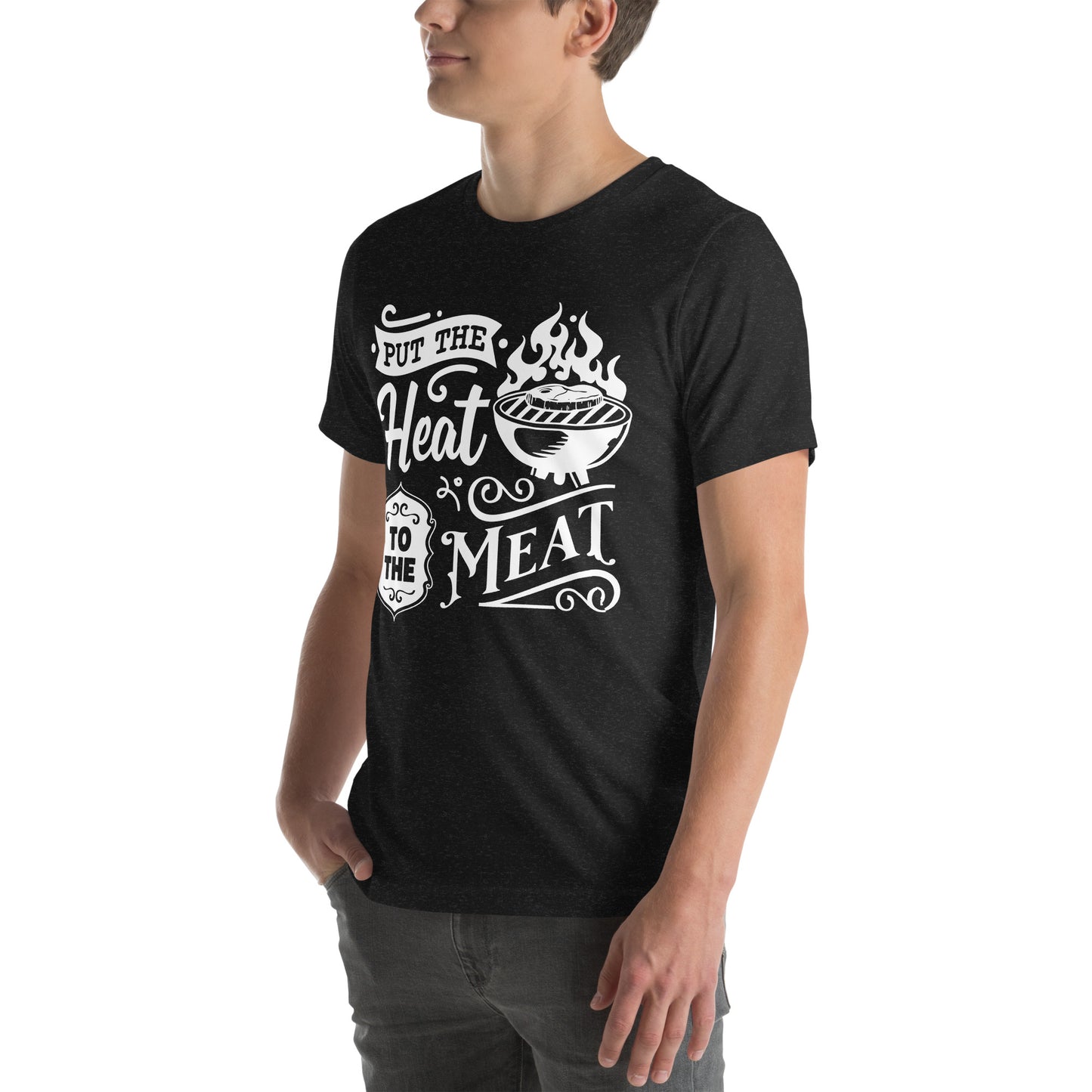 Put the Heat to the Meat – Funny BBQ T-Shirt for Grill Masters & Pitmasters
