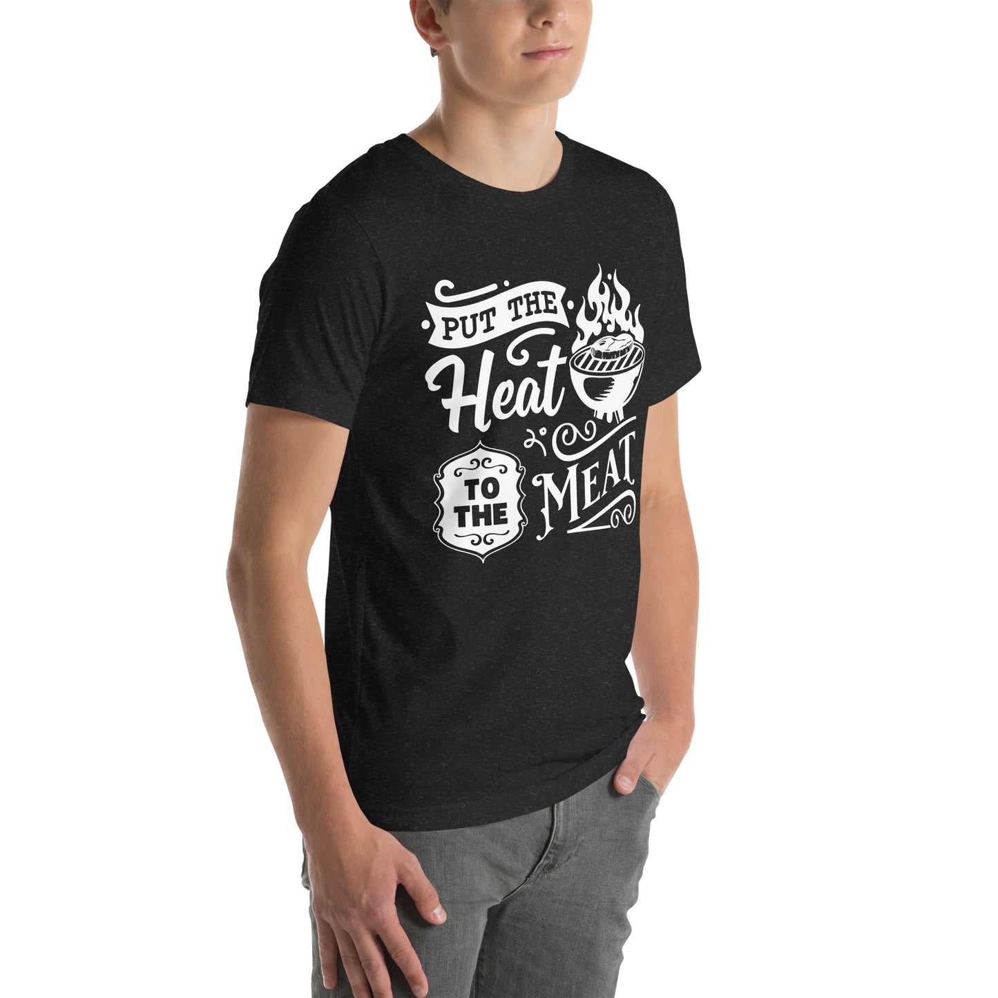 Put the Heat to the Meat – Funny BBQ T-Shirt for Grill Masters & Pitmasters