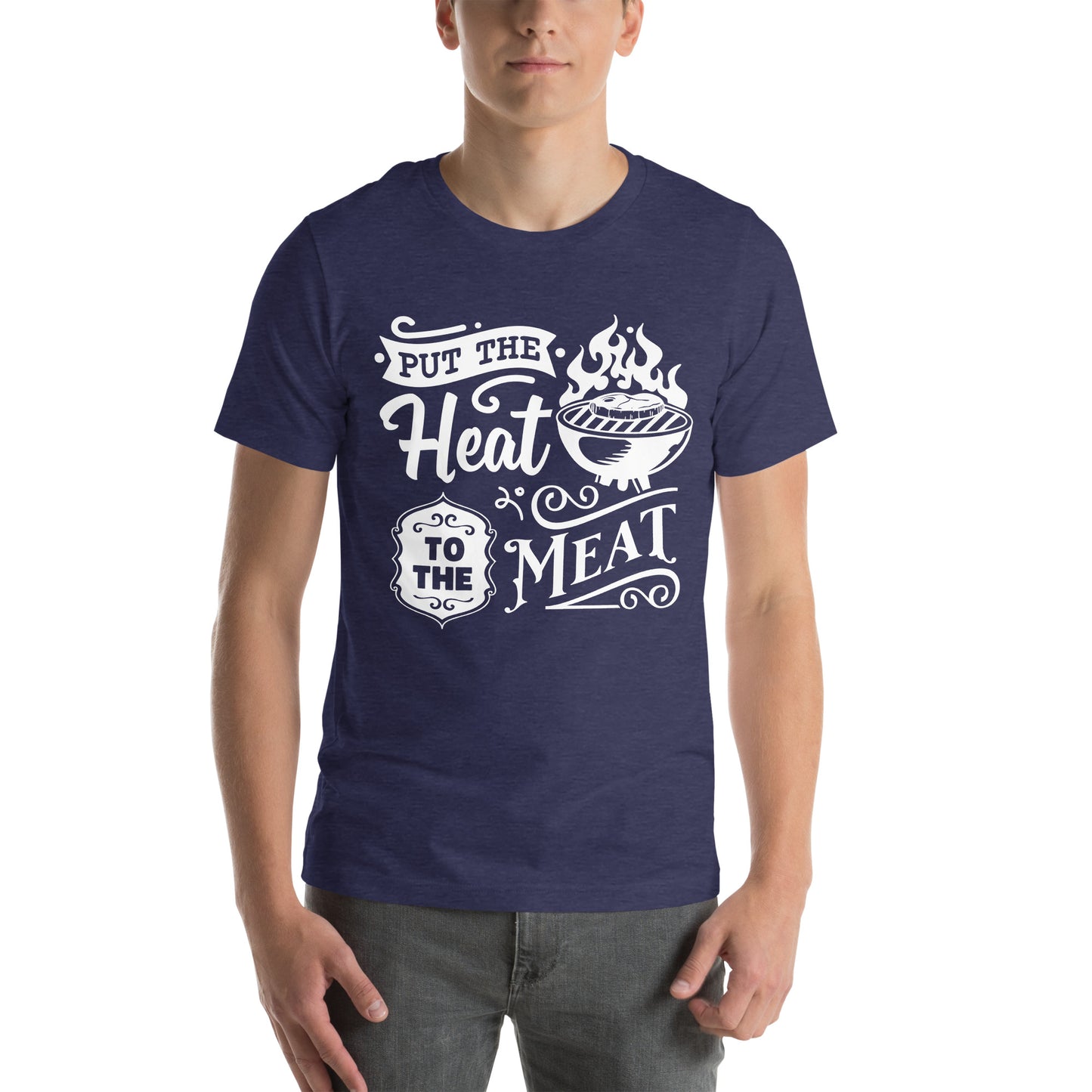 Put the Heat to the Meat – Funny BBQ T-Shirt for Grill Masters & Pitmasters