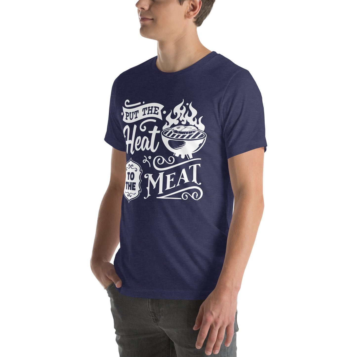 Put the Heat to the Meat – Funny BBQ T-Shirt for Grill Masters & Pitmasters
