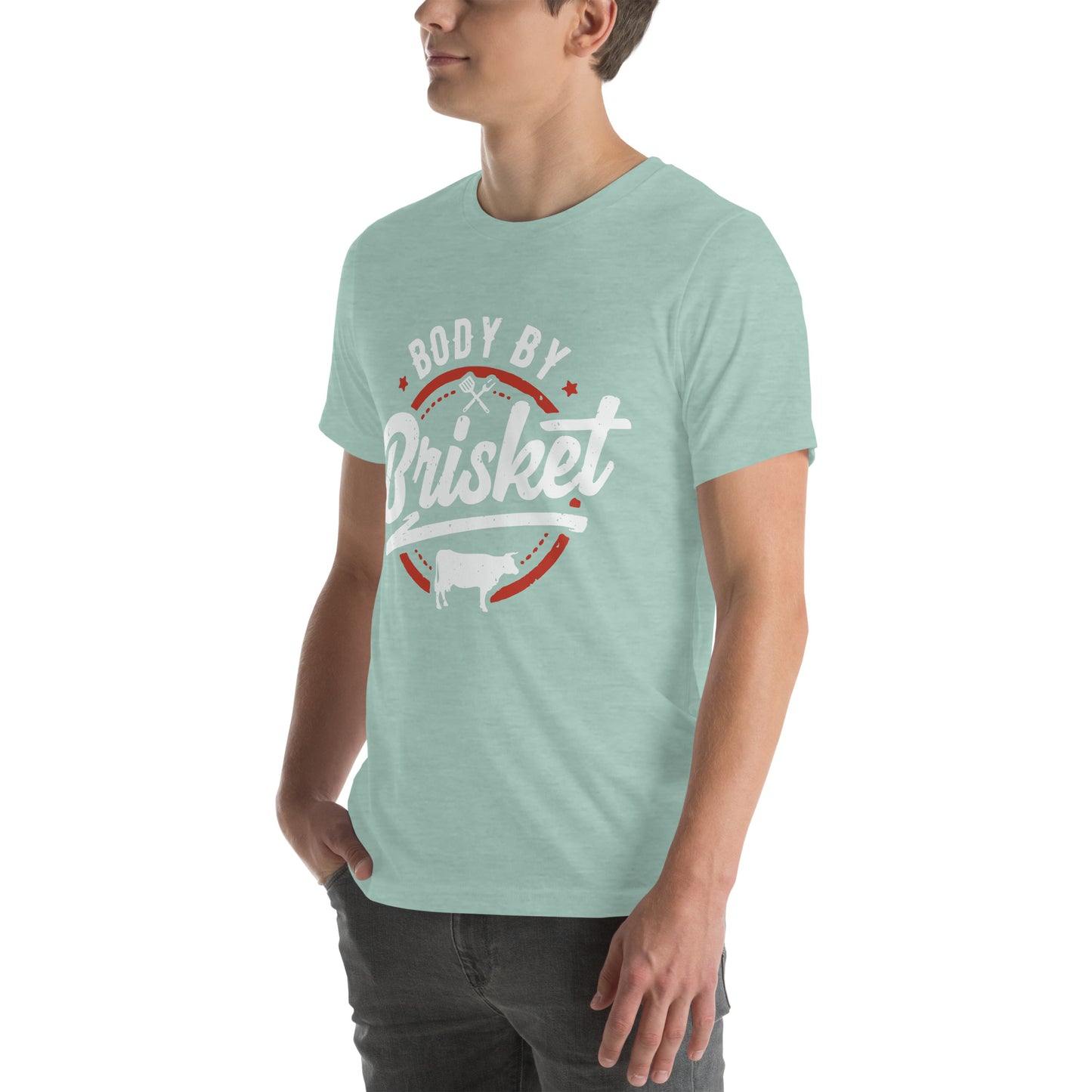Body by Brisket Funny BBQ T-Shirt – Grill Master Tee for Barbecue Lovers