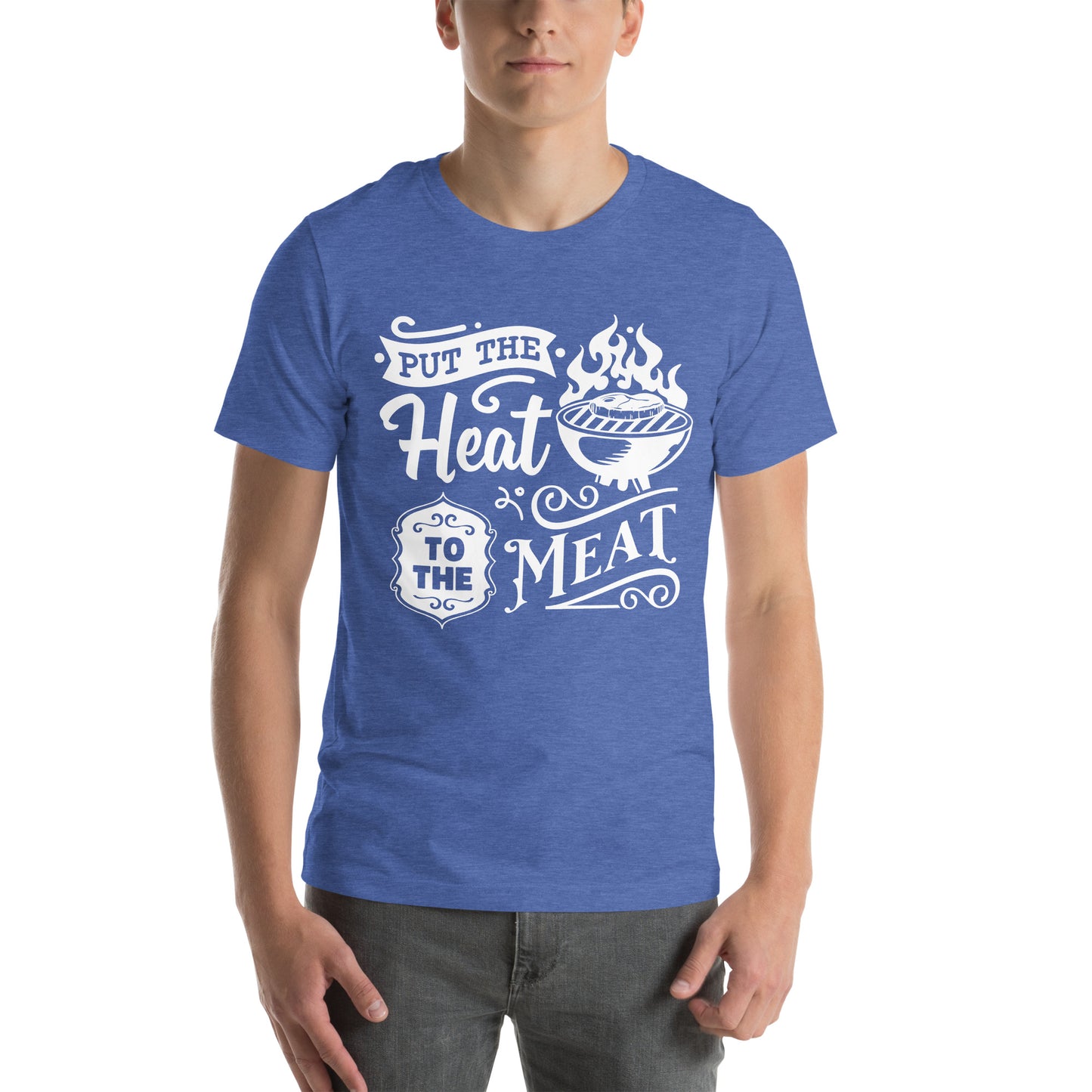 Put the Heat to the Meat – Funny BBQ T-Shirt for Grill Masters & Pitmasters