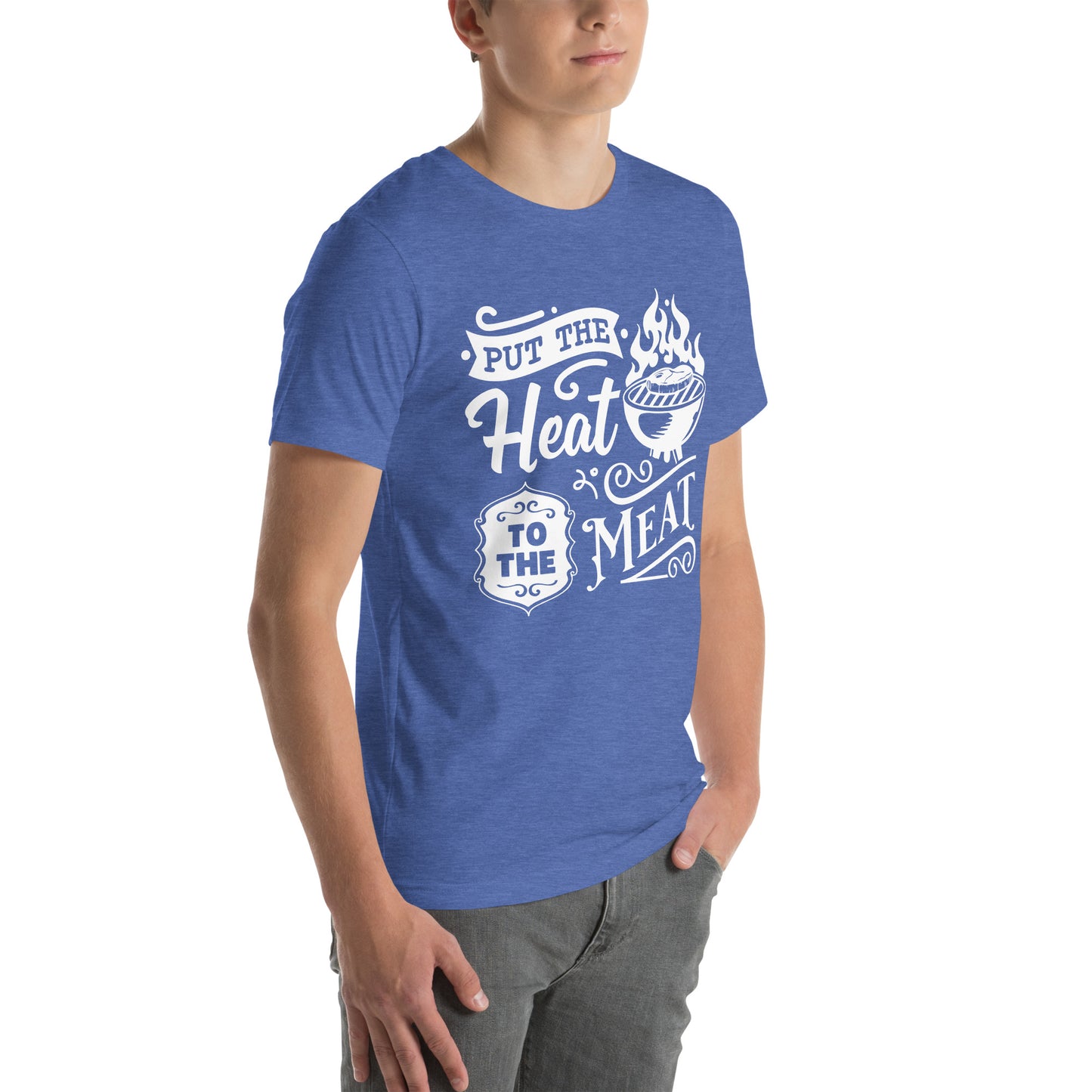 Put the Heat to the Meat – Funny BBQ T-Shirt for Grill Masters & Pitmasters