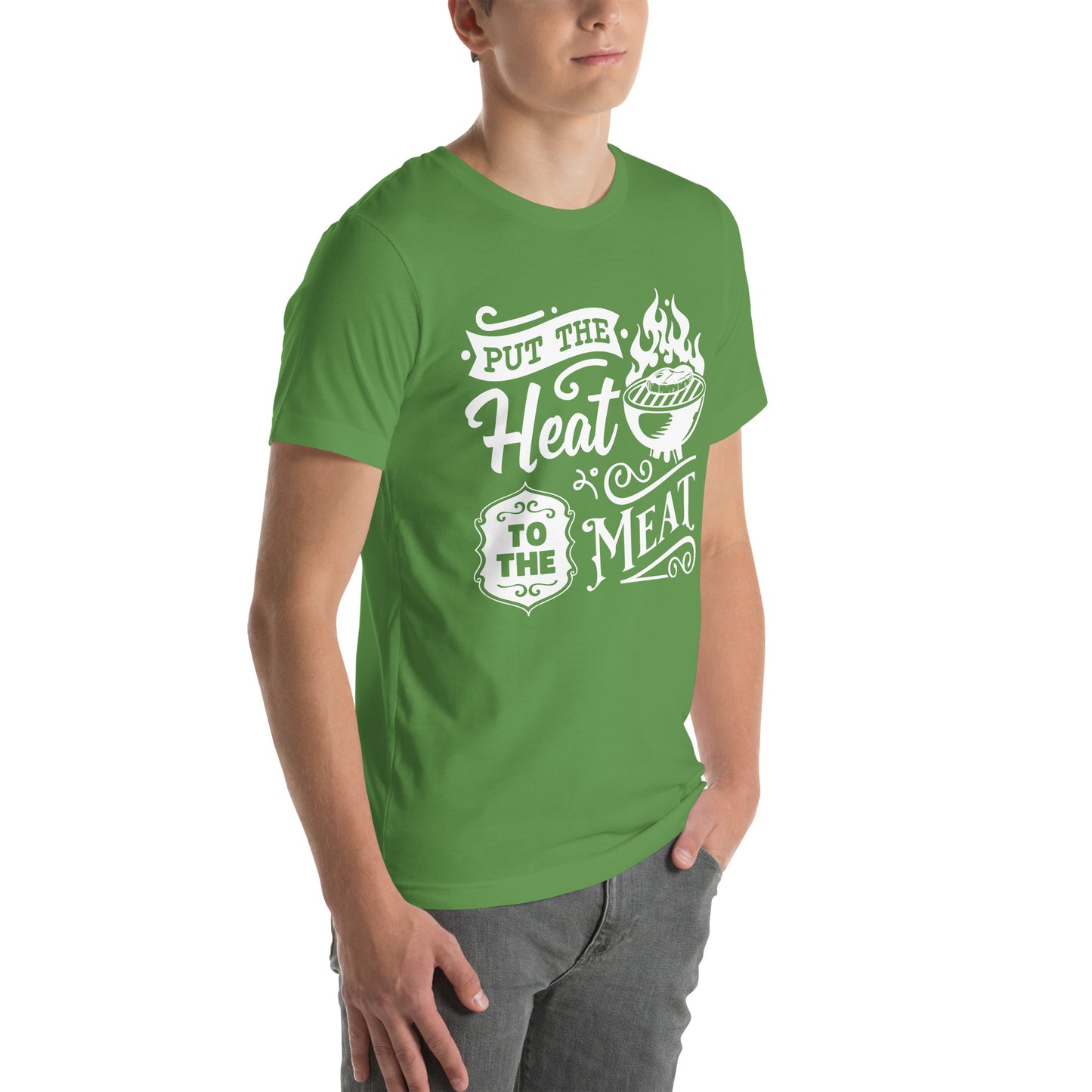 Put the Heat to the Meat – Funny BBQ T-Shirt for Grill Masters & Pitmasters