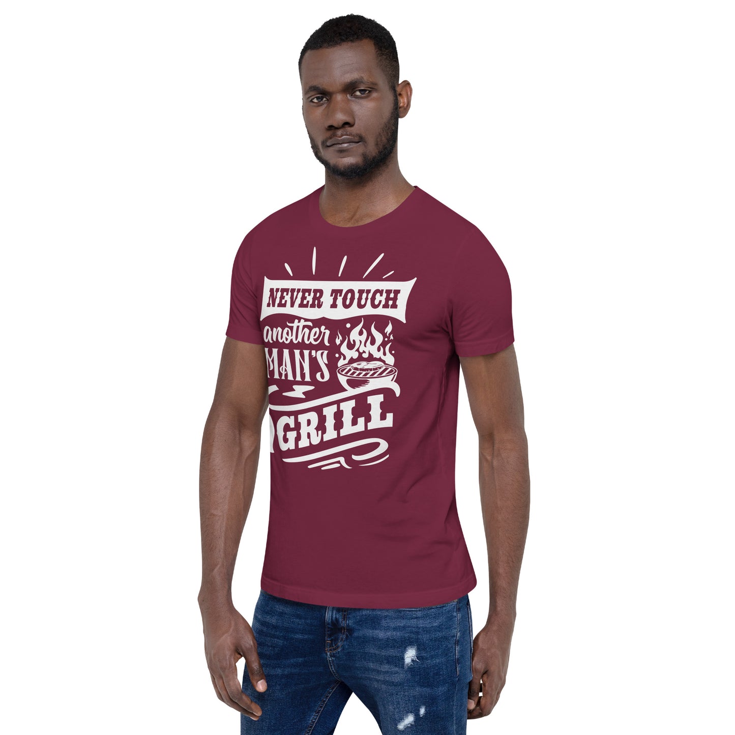 Never Touch Another Man's Grill Funny BBQ Shirt Unisex t-shirt