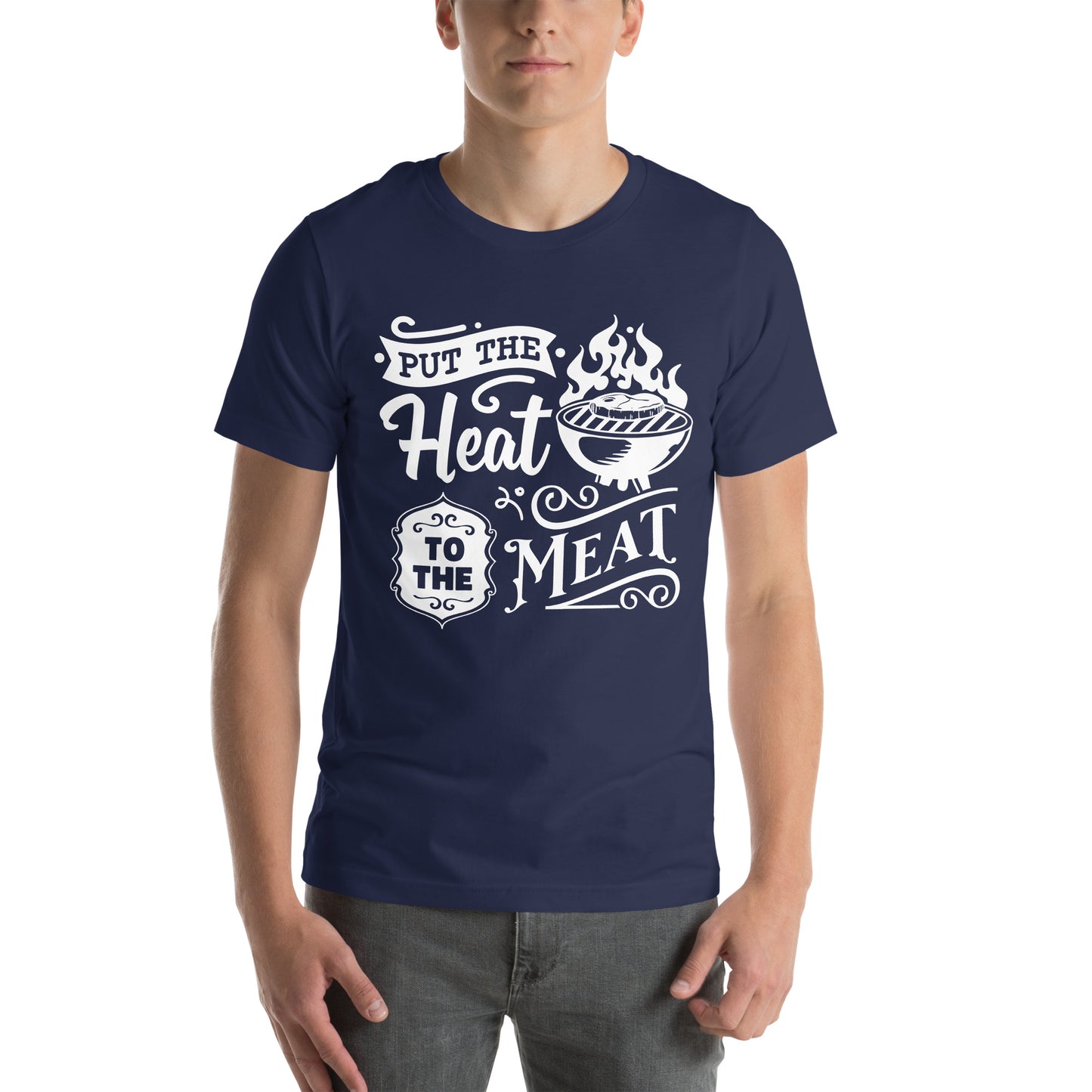 Put the Heat to the Meat – Funny BBQ T-Shirt for Grill Masters & Pitmasters