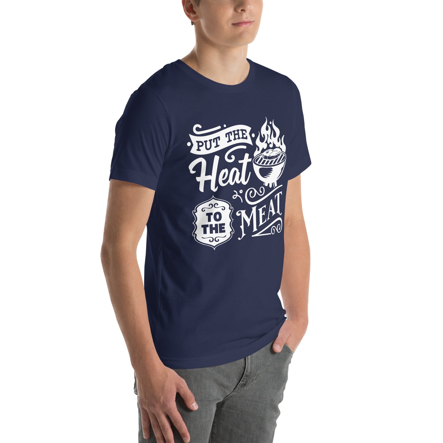 Put the Heat to the Meat – Funny BBQ T-Shirt for Grill Masters & Pitmasters