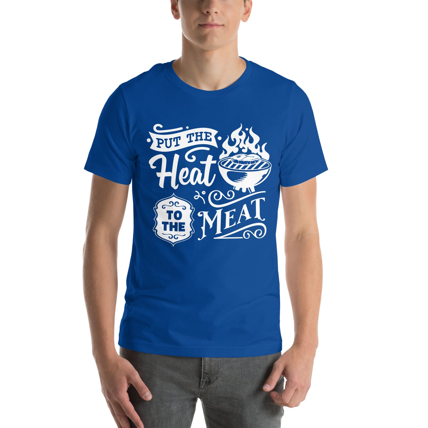 Put the Heat to the Meat – Funny BBQ T-Shirt for Grill Masters & Pitmasters