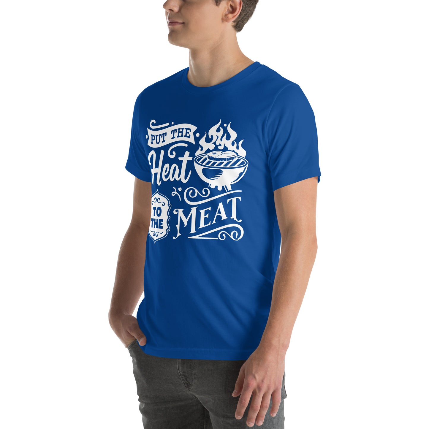 Put the Heat to the Meat – Funny BBQ T-Shirt for Grill Masters & Pitmasters