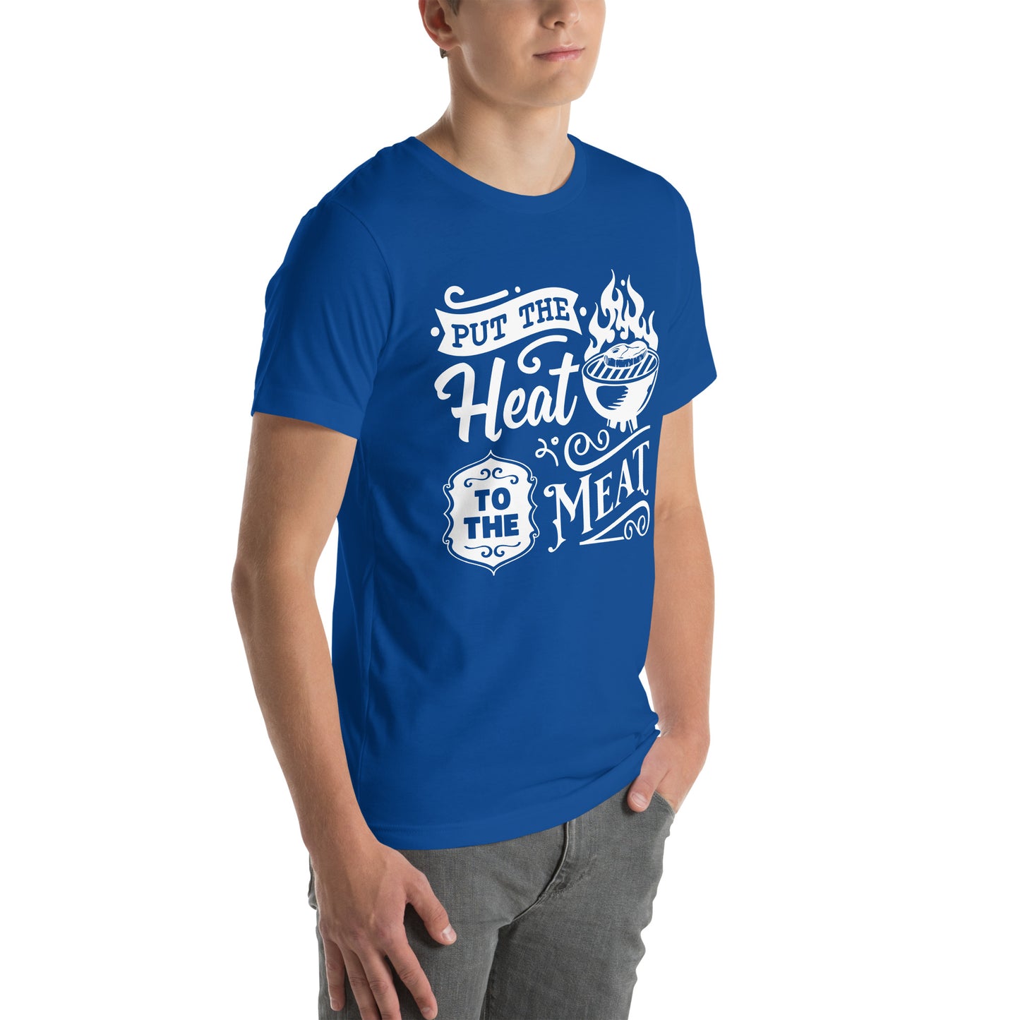 Put the Heat to the Meat – Funny BBQ T-Shirt for Grill Masters & Pitmasters