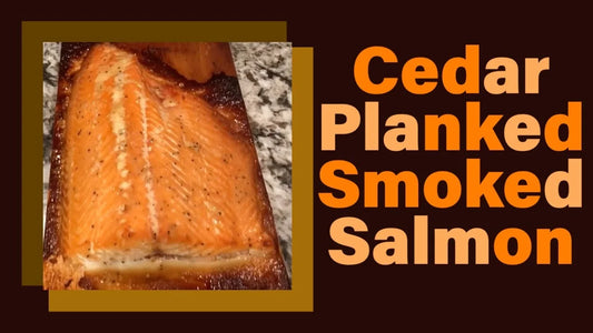 Cedar Plank Smoked Salmon with Honey Brown Sugar Glaze