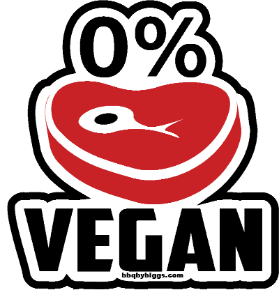 zero percent vegan sticker