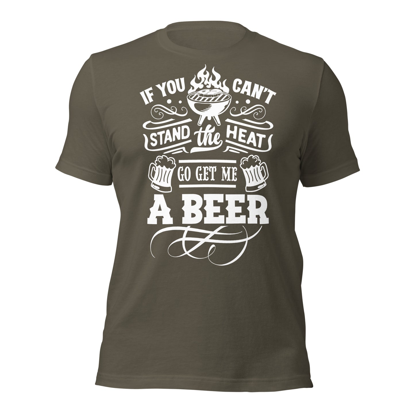 If You Can’t Stand the Heat, Go Get Me a Beer T-shirt – Funny & Comfortable Tee for BBQ Lovers