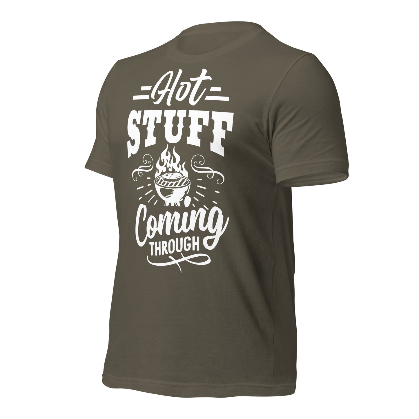 Hot Stuff Coming Through T-Shirt – Funny BBQ & Grill Master Tee