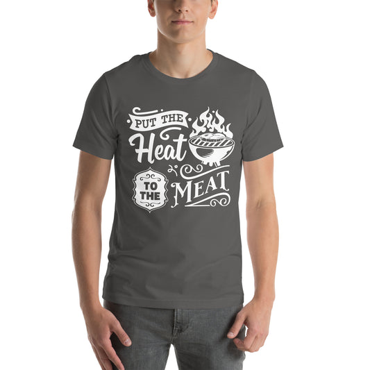 Put the Heat to the Meat – Funny BBQ T-Shirt for Grill Masters & Pitmasters