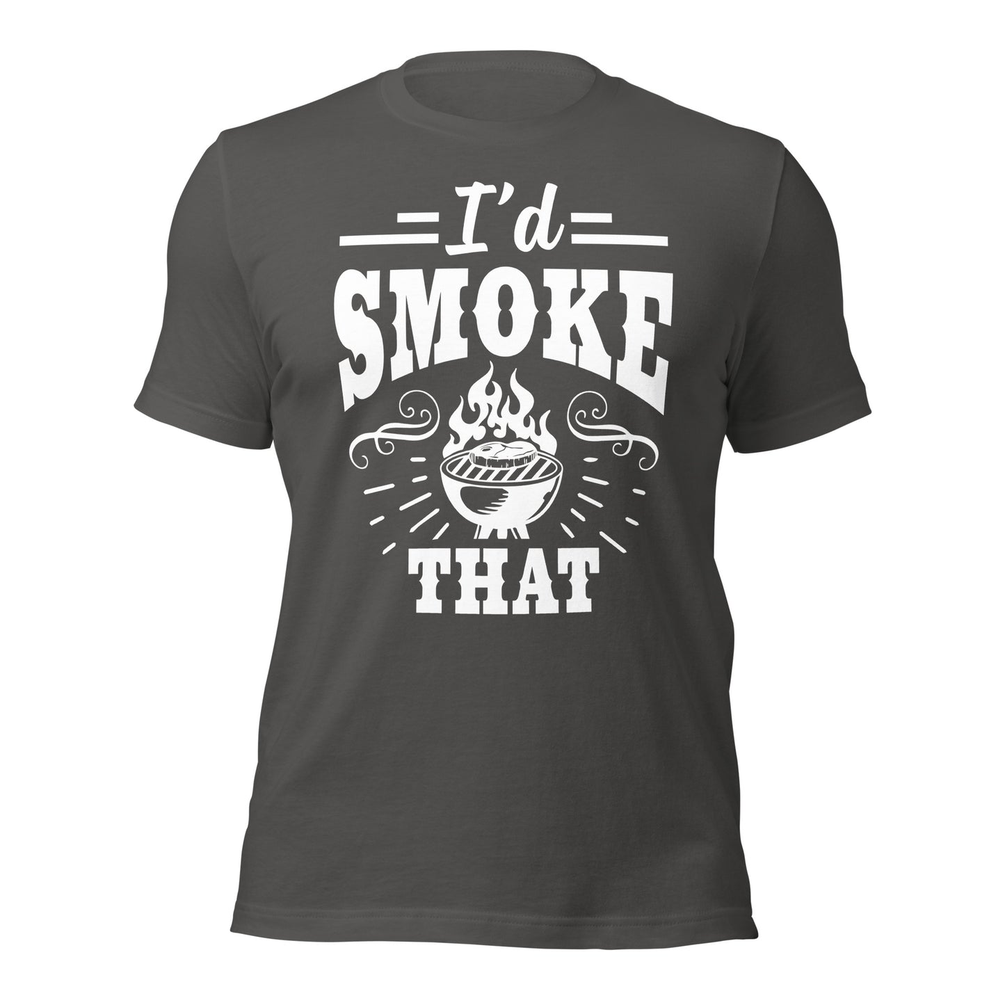 I'd Smoke That Funny BBQ T-shirt – Comfortable & Humorous Tee for BBQ Enthusiasts