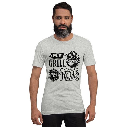 My Grill My Rules T-Shirt – Funny BBQ Shirt for Grill Masters