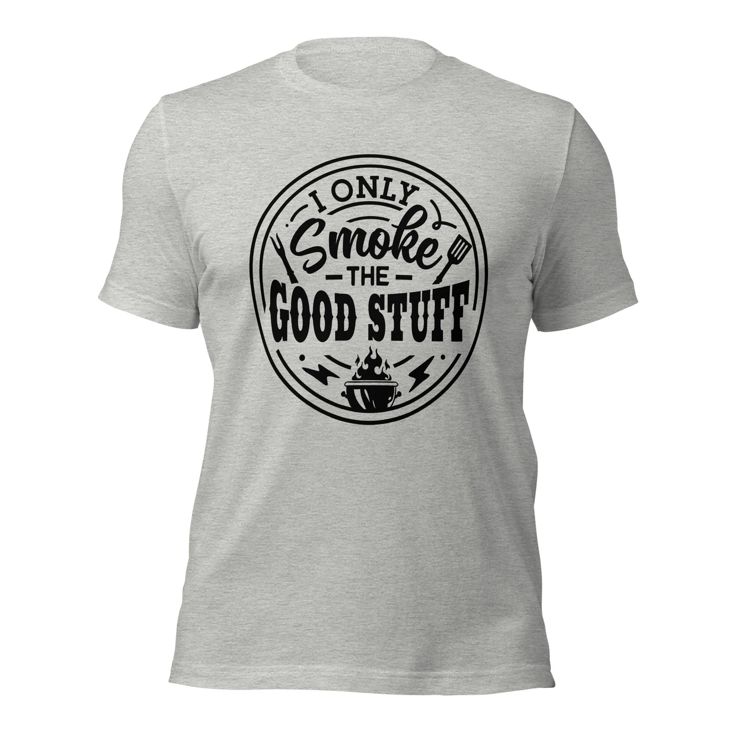 I Only Smoke the Good Stuff Funny BBQ T-shirt – Comfortable Tee for BBQ Lovers