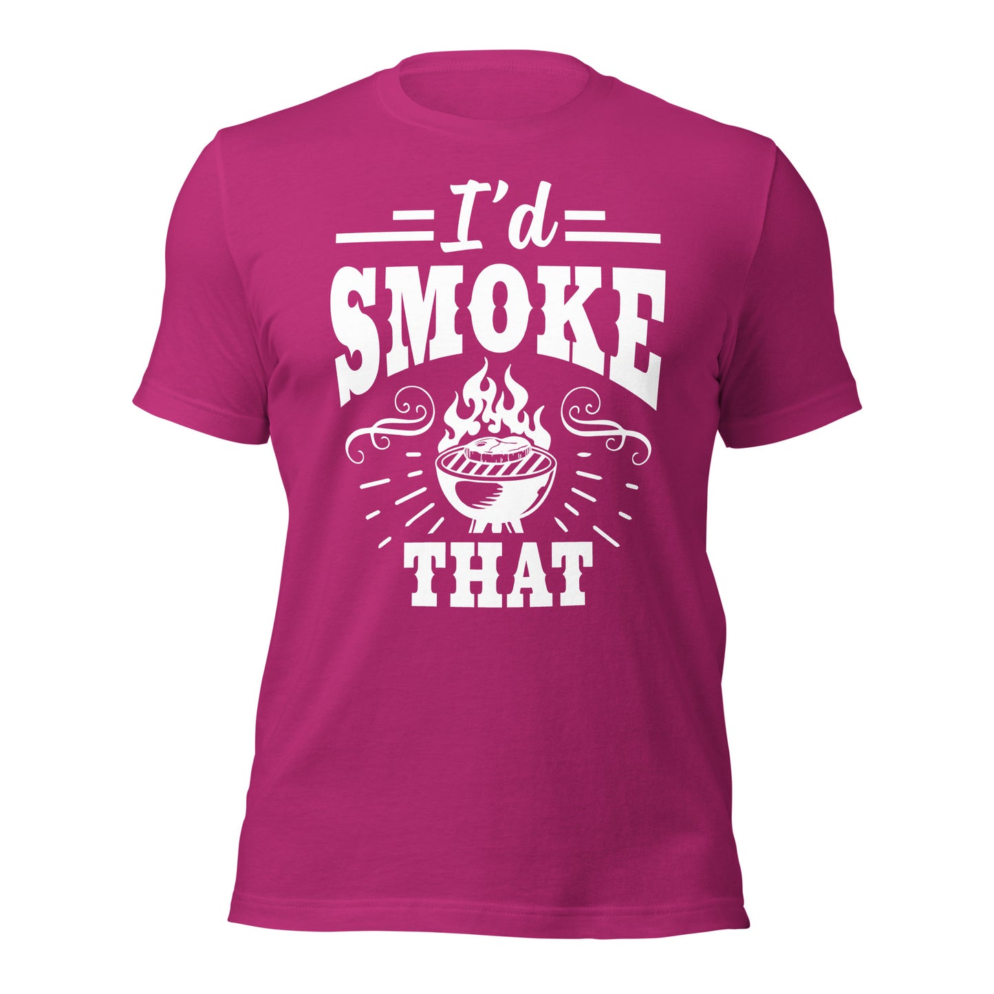 I'd Smoke That Funny BBQ T-shirt – Comfortable & Humorous Tee for BBQ Enthusiasts