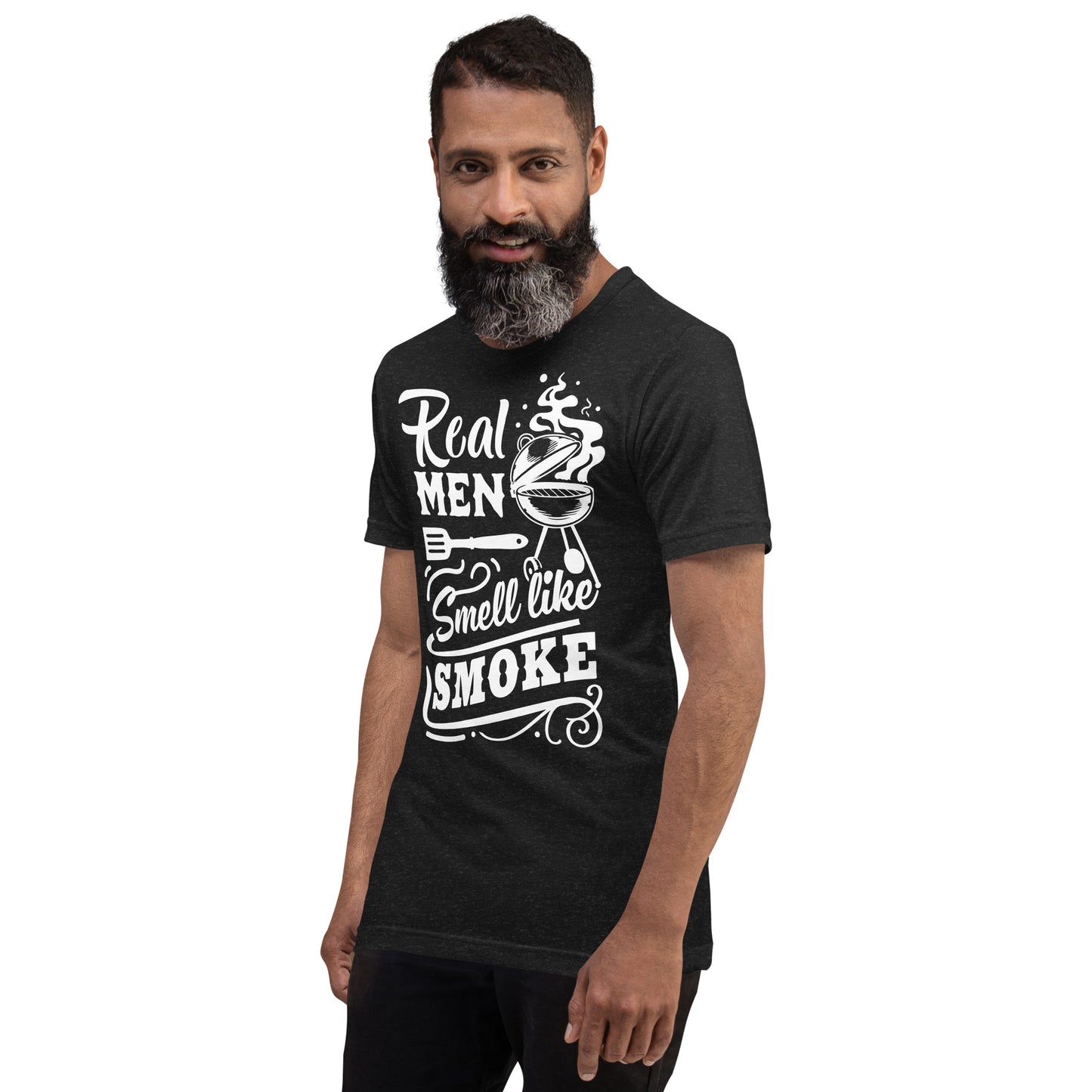 Real Men Smell Like Smoke Funny BBQ Shirt Unisex t-shirt