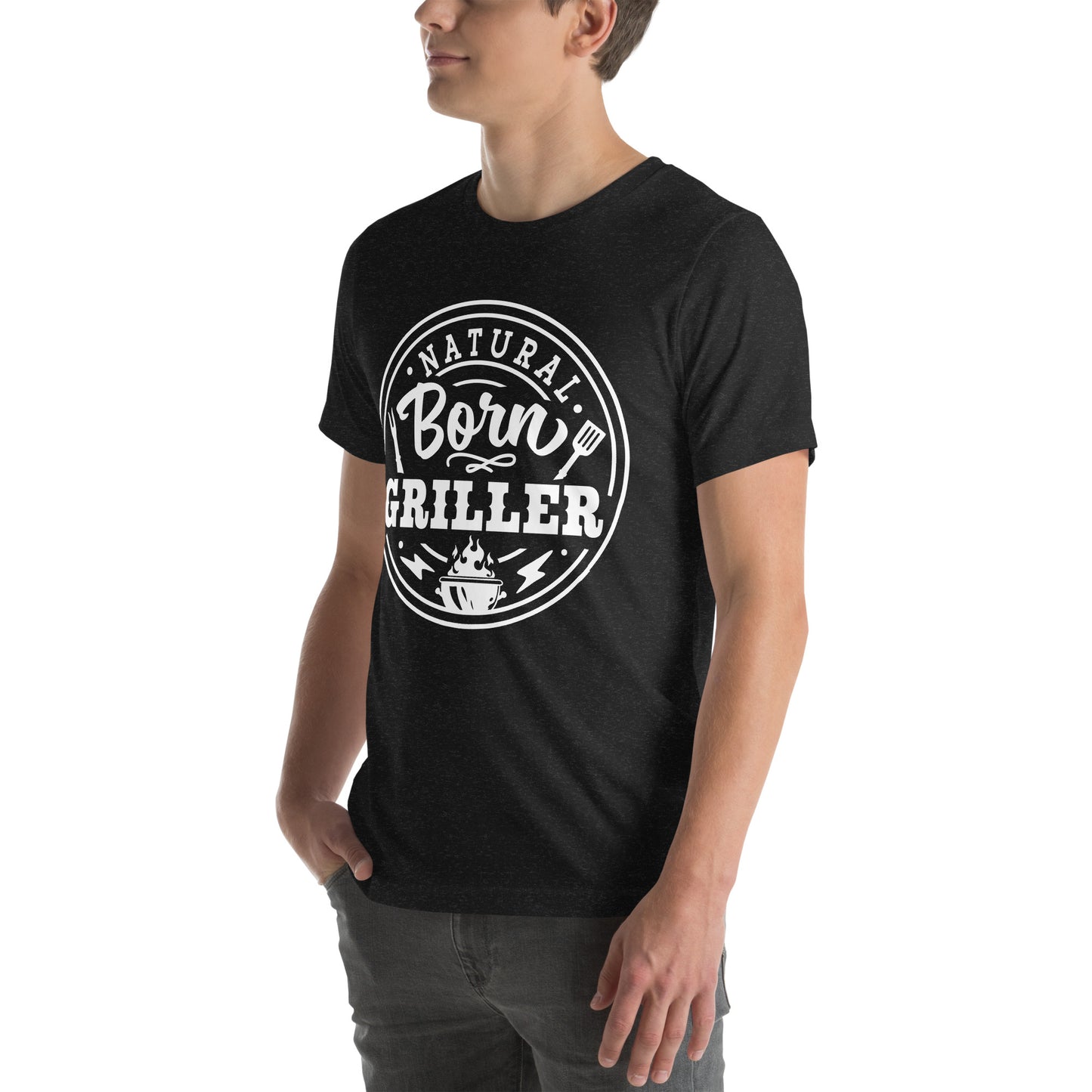 Natural Born Griller T-Shirt – Funny BBQ & Grill Master Tee