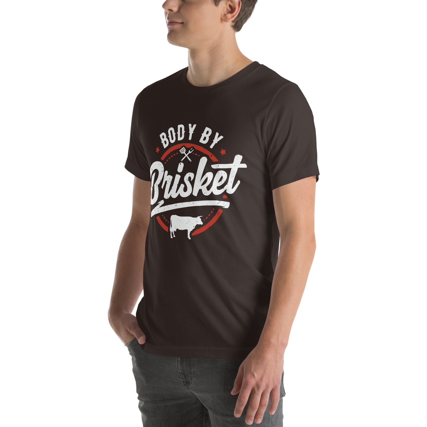 Body by Brisket Funny BBQ T-Shirt – Grill Master Tee for Barbecue Lovers