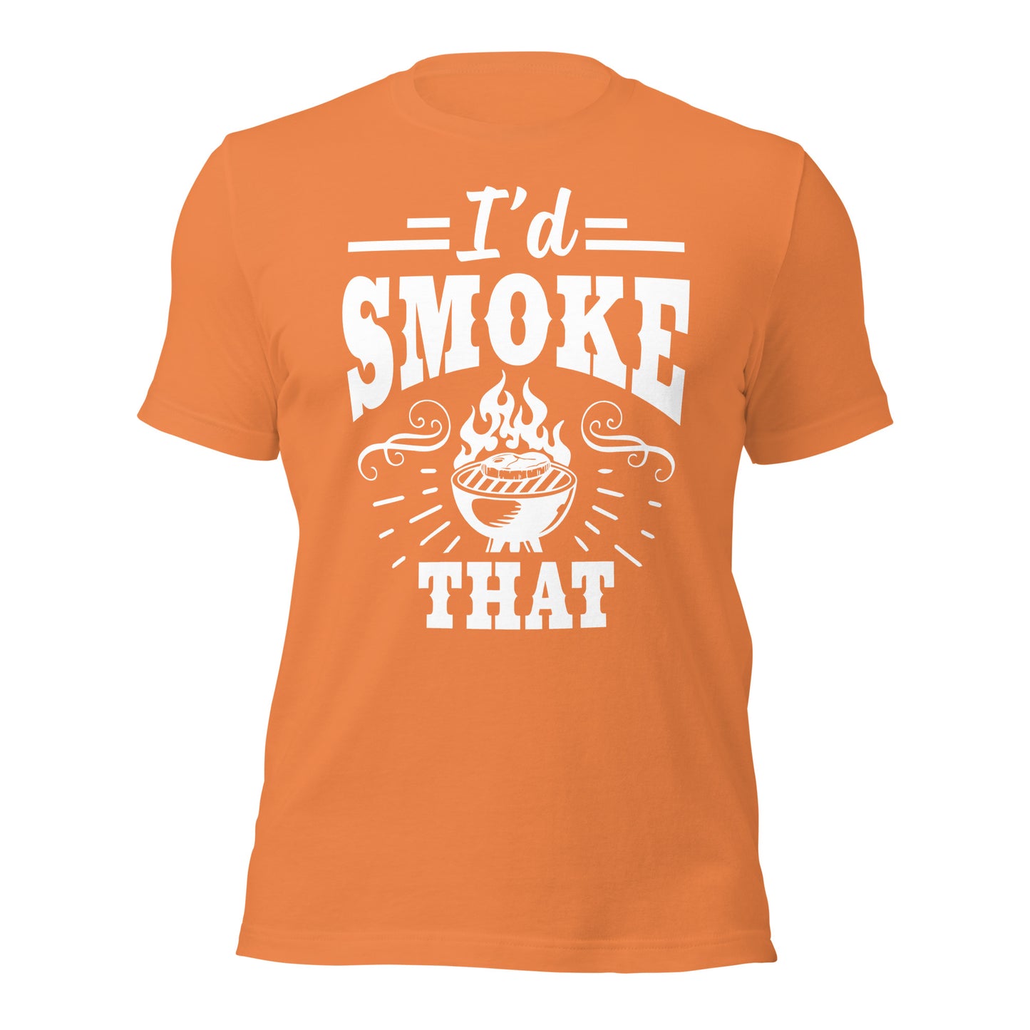 I'd Smoke That Funny BBQ T-shirt – Comfortable & Humorous Tee for BBQ Enthusiasts