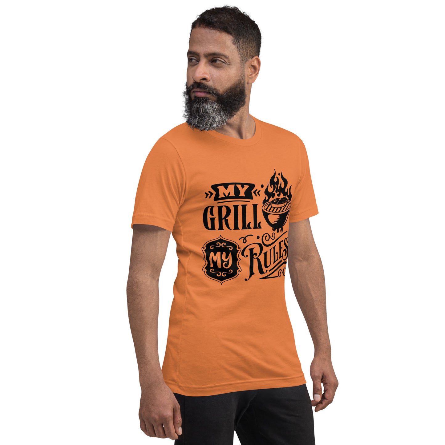 My Grill My Rules T-Shirt – Funny BBQ Shirt for Grill Masters