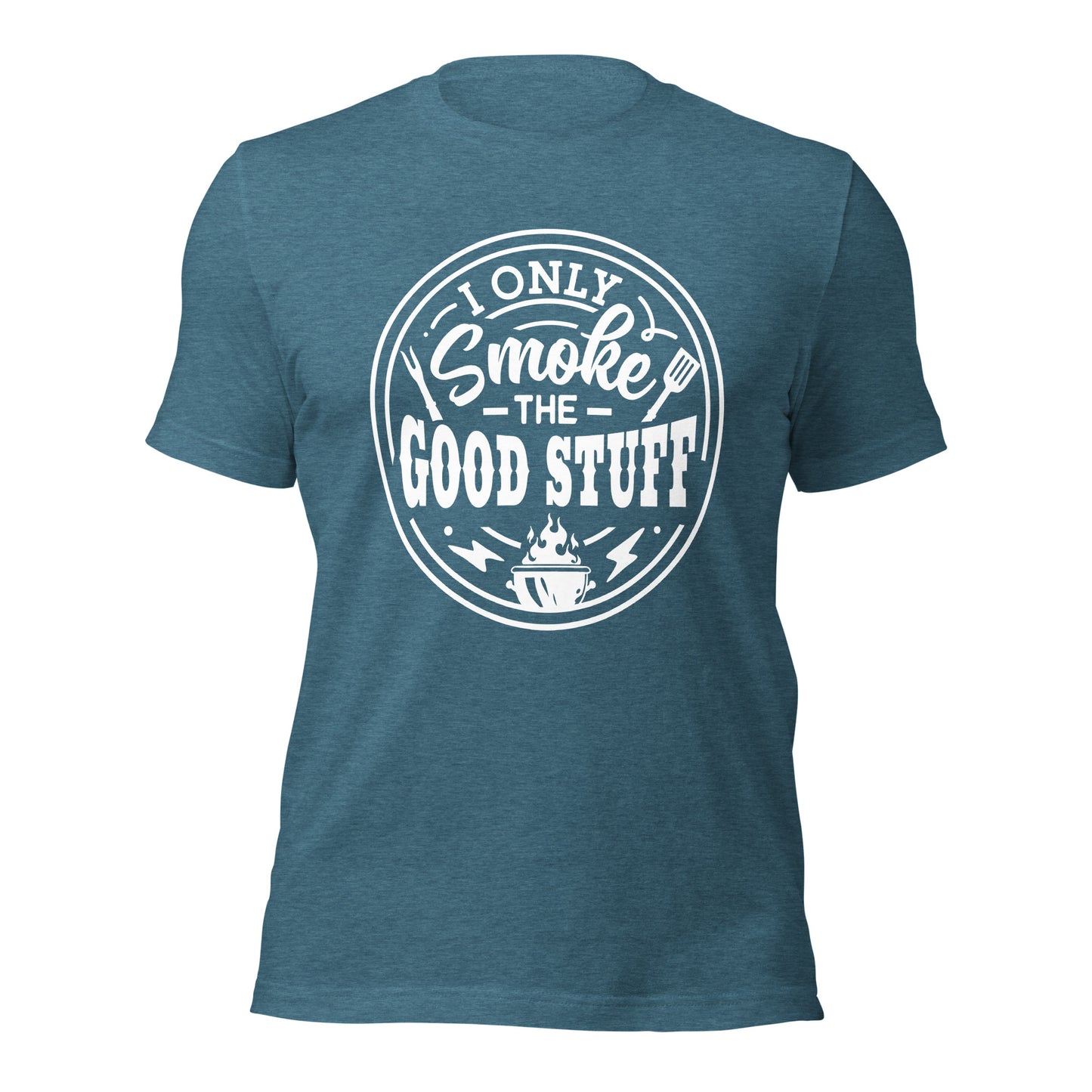 I Only Smoke the Good Stuff Funny BBQ T-shirt – Comfortable Tee for BBQ Lovers