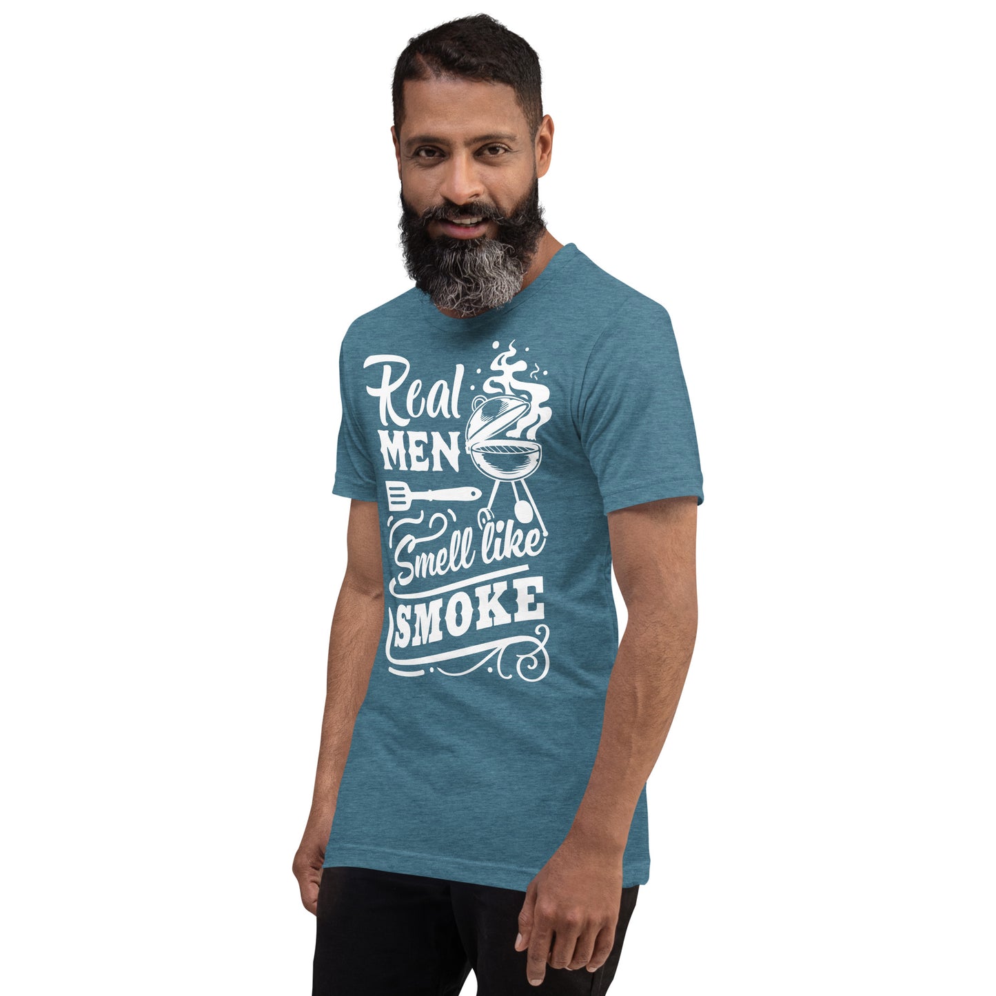 Real Men Smell Like Smoke Funny BBQ Shirt Unisex t-shirt