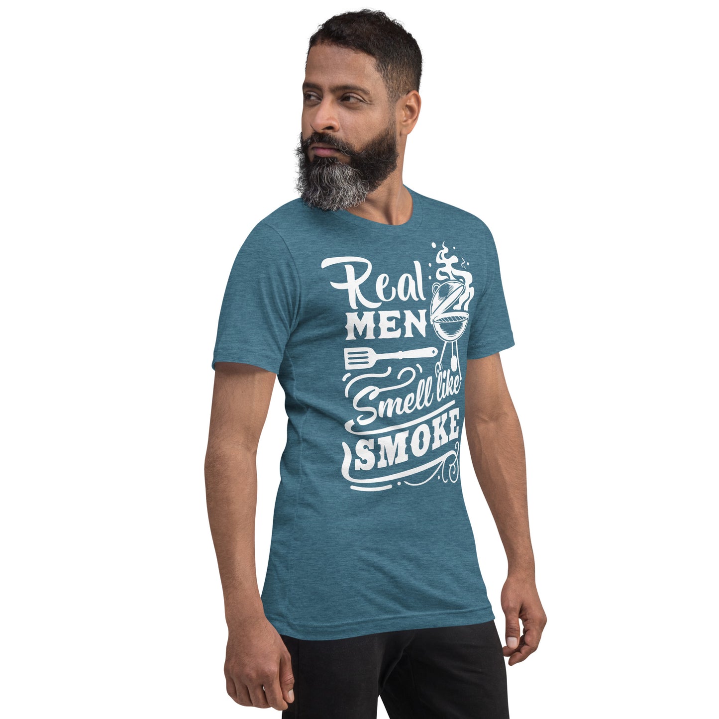 Real Men Smell Like Smoke Funny BBQ Shirt Unisex t-shirt