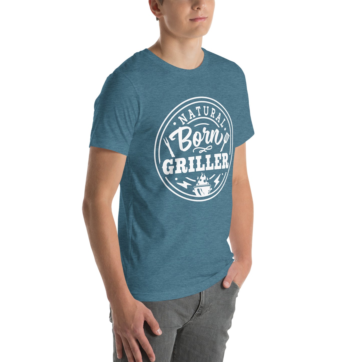 Natural Born Griller T-Shirt – Funny BBQ & Grill Master Tee