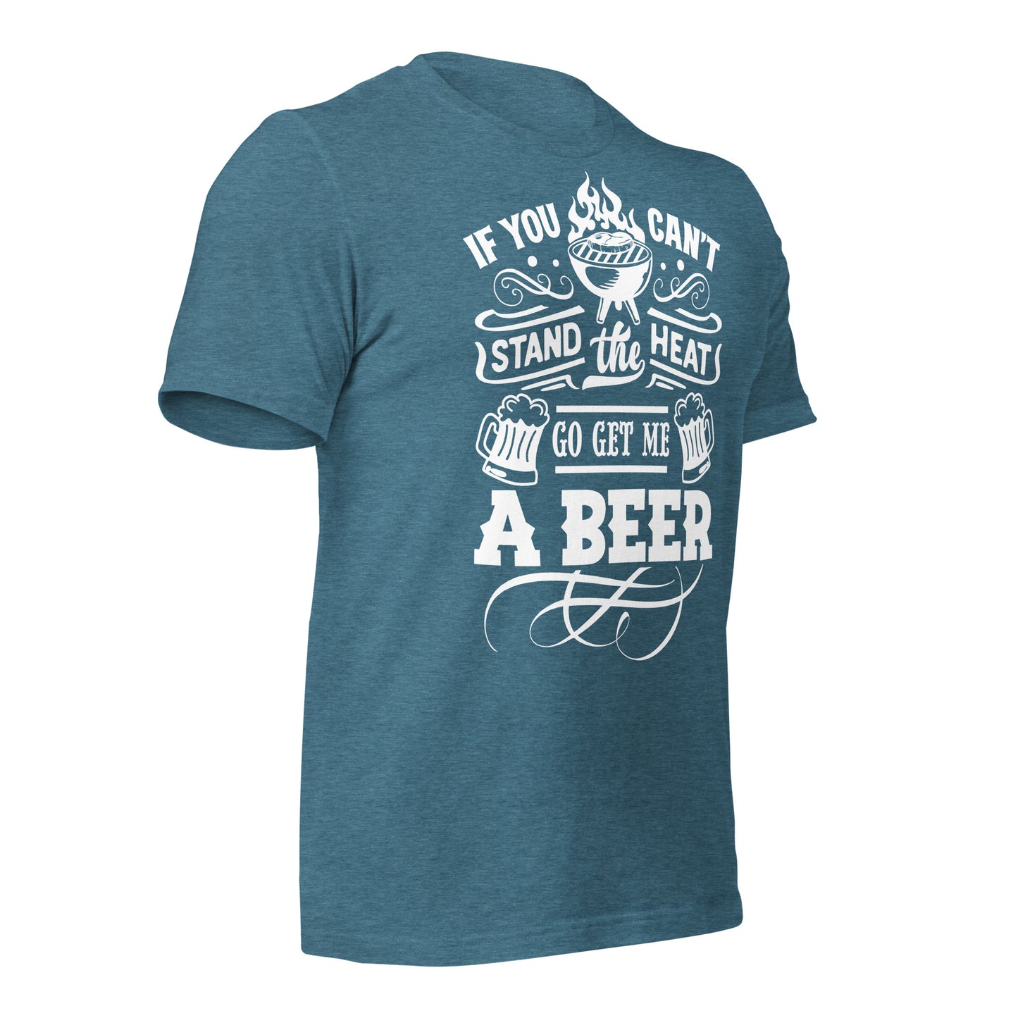 If You Can’t Stand the Heat, Go Get Me a Beer T-shirt – Funny & Comfortable Tee for BBQ Lovers