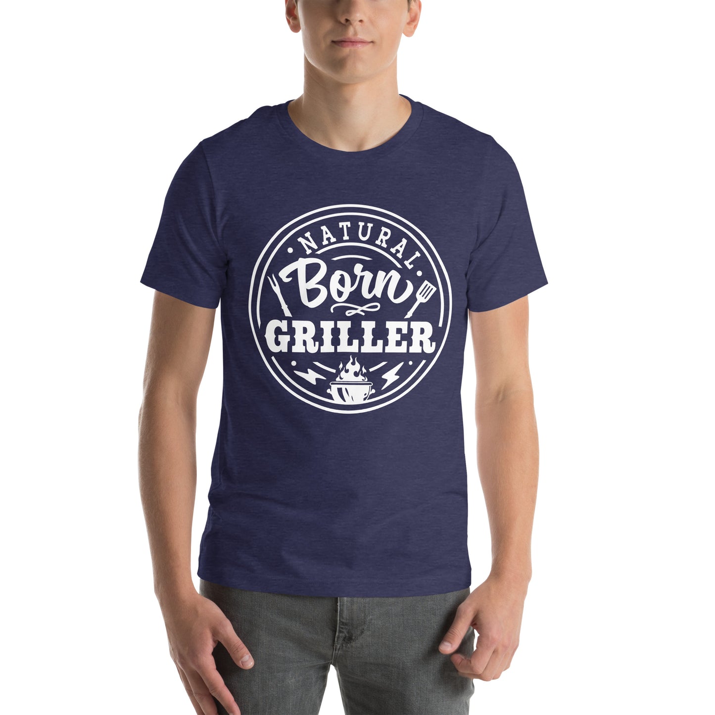 Natural Born Griller T-Shirt – Funny BBQ & Grill Master Tee