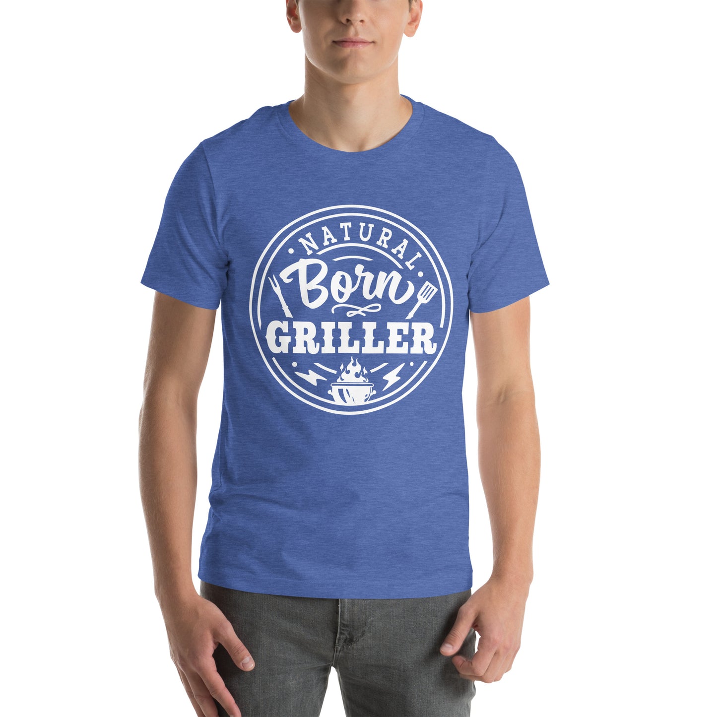 Natural Born Griller T-Shirt – Funny BBQ & Grill Master Tee