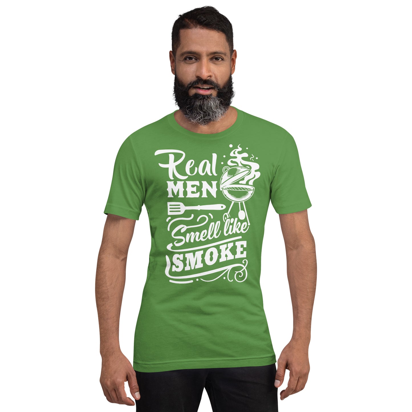 Real Men Smell Like Smoke Funny BBQ Shirt Unisex t-shirt