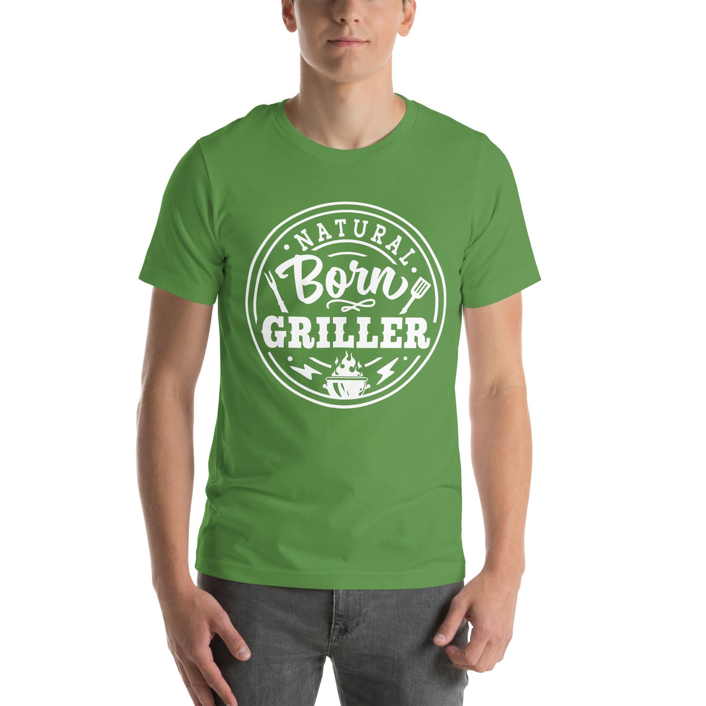 Natural Born Griller T-Shirt – Funny BBQ & Grill Master Tee