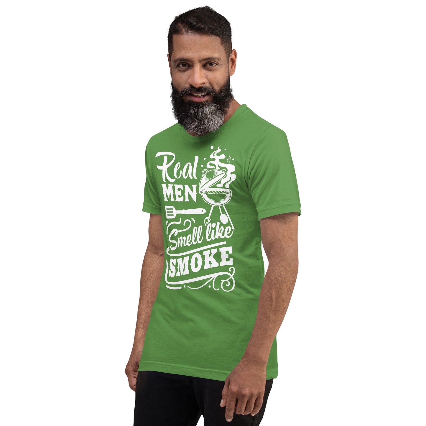 Real Men Smell Like Smoke Funny BBQ Shirt Unisex t-shirt