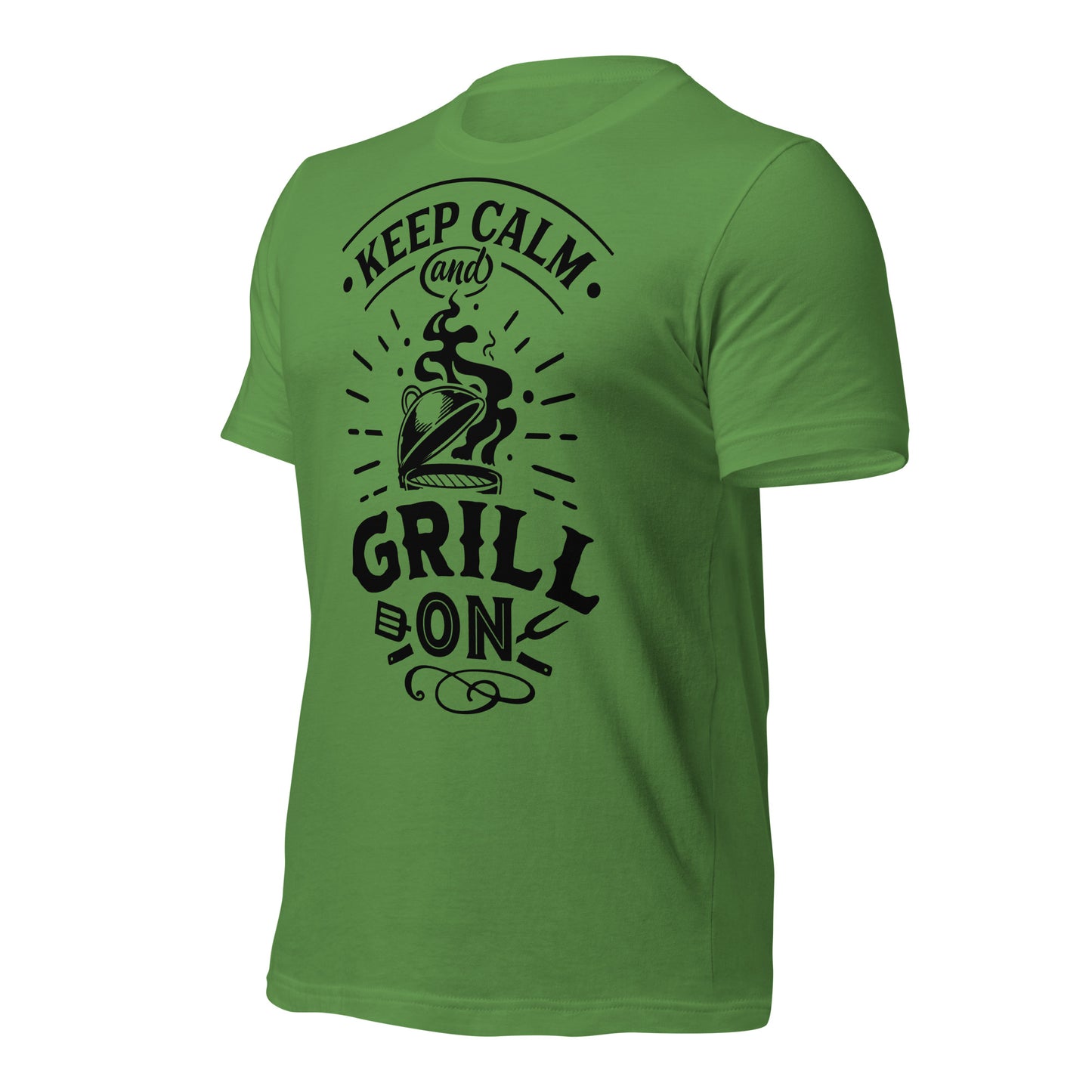 Keep Calm and Grill On T-shirt – Comfortable & Motivational BBQ Tee for Grill Lovers