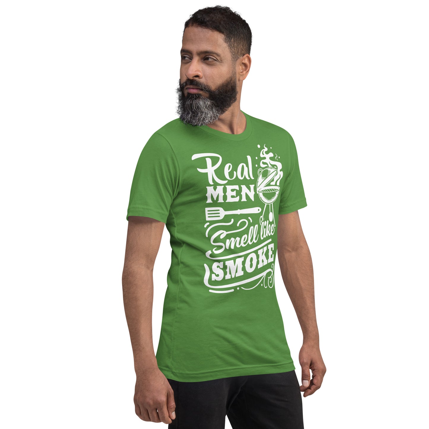 Real Men Smell Like Smoke Funny BBQ Shirt Unisex t-shirt