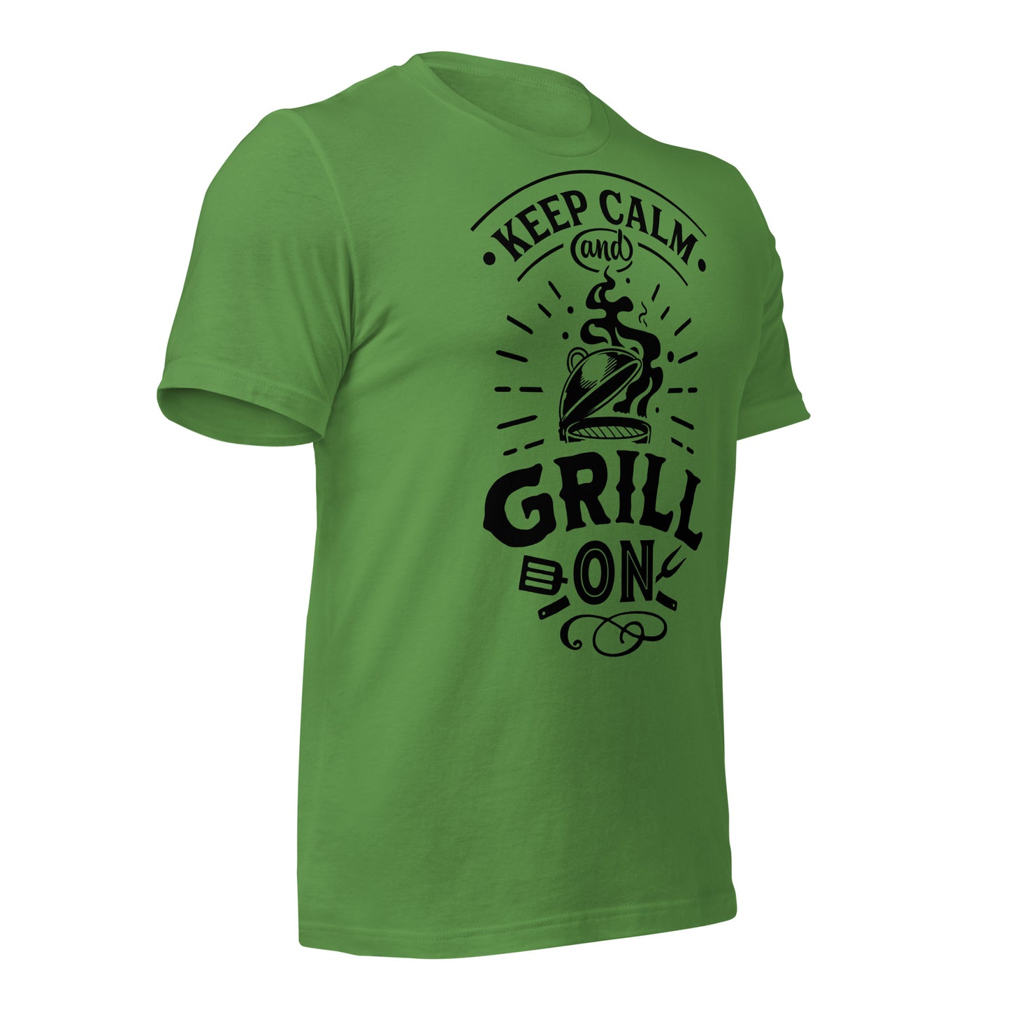 Keep Calm and Grill On T-shirt – Comfortable & Motivational BBQ Tee for Grill Lovers