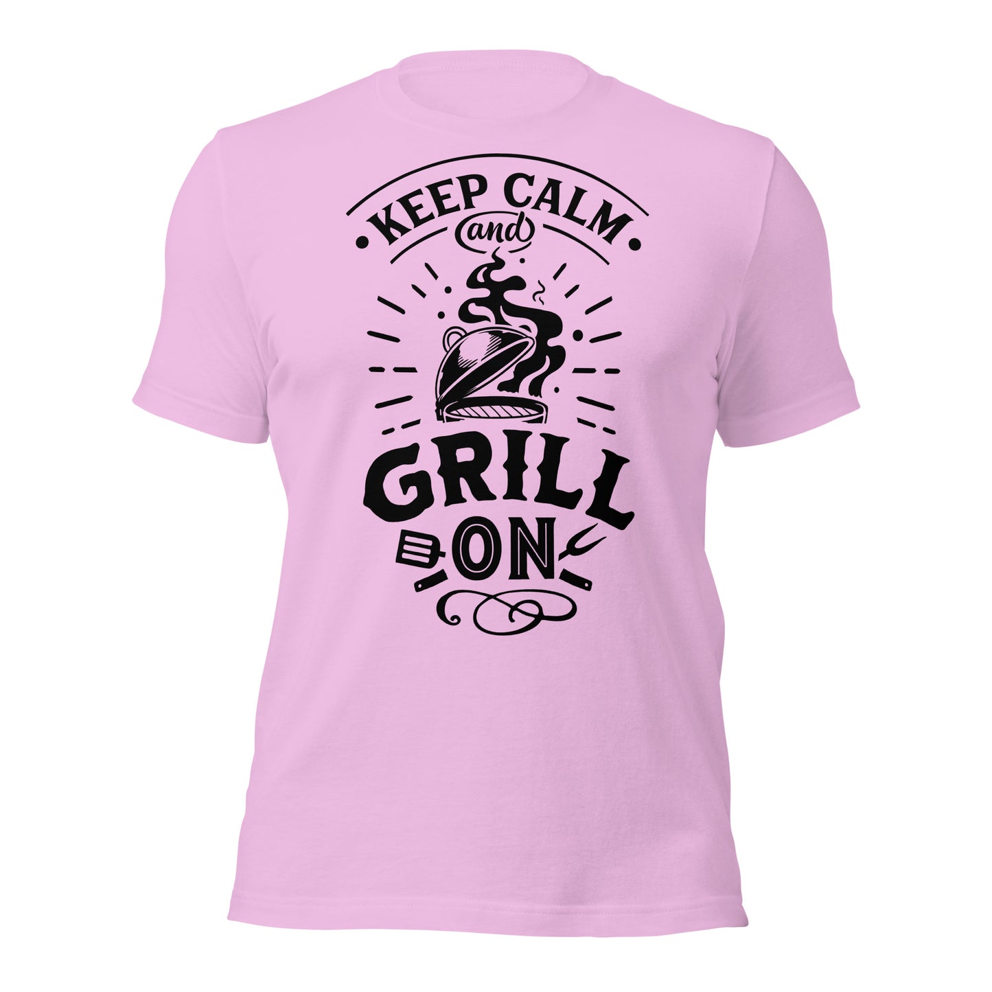 Keep Calm and Grill On T-shirt – Comfortable & Motivational BBQ Tee for Grill Lovers