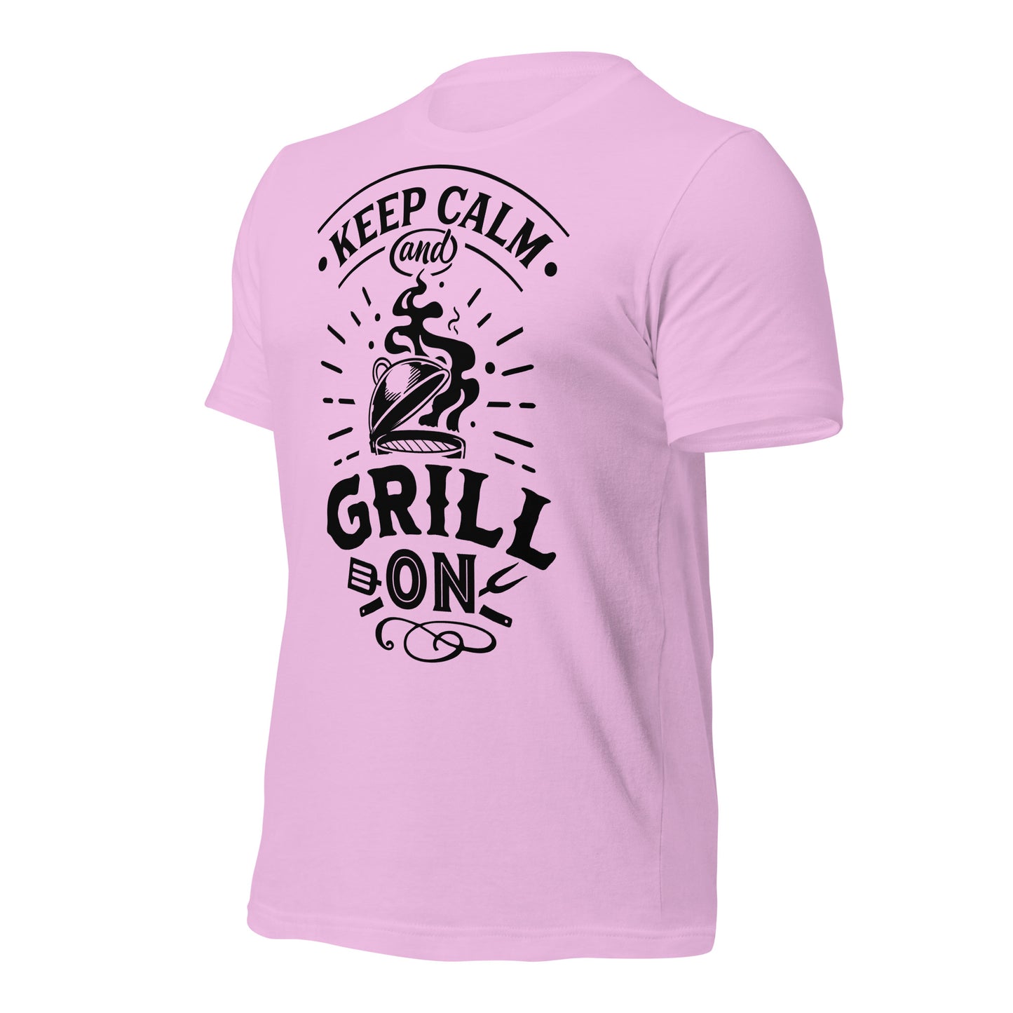 Keep Calm and Grill On T-shirt – Comfortable & Motivational BBQ Tee for Grill Lovers