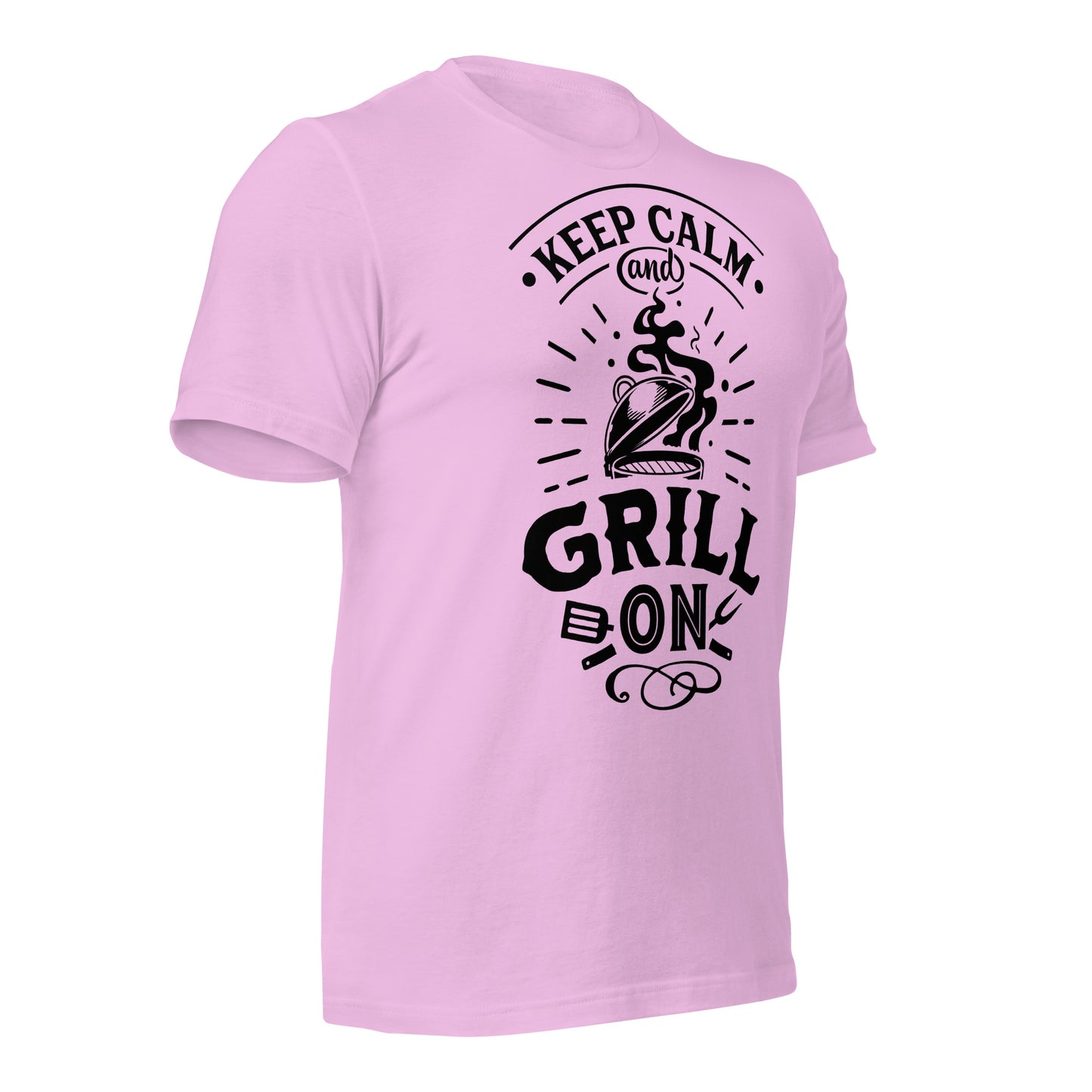 Keep Calm and Grill On T-shirt – Comfortable & Motivational BBQ Tee for Grill Lovers