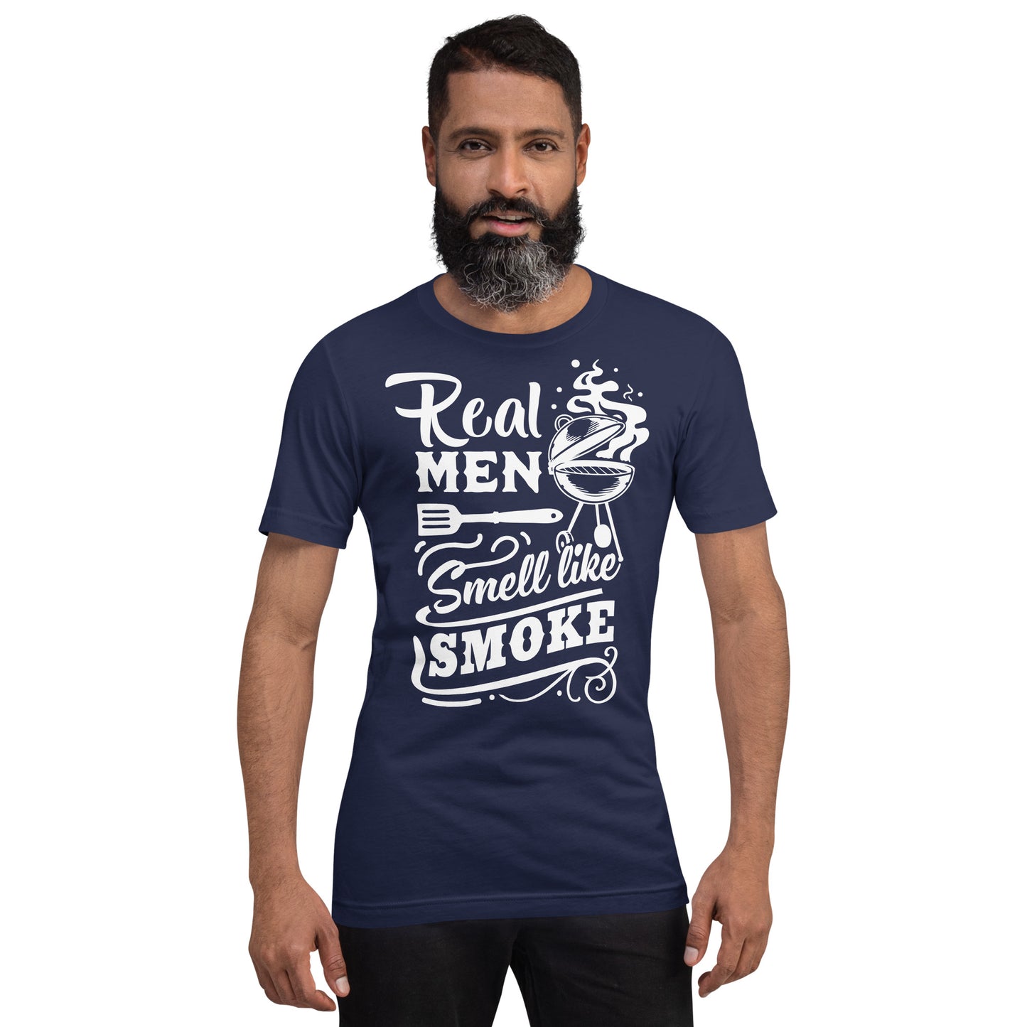 Real Men Smell Like Smoke Funny BBQ Shirt Unisex t-shirt